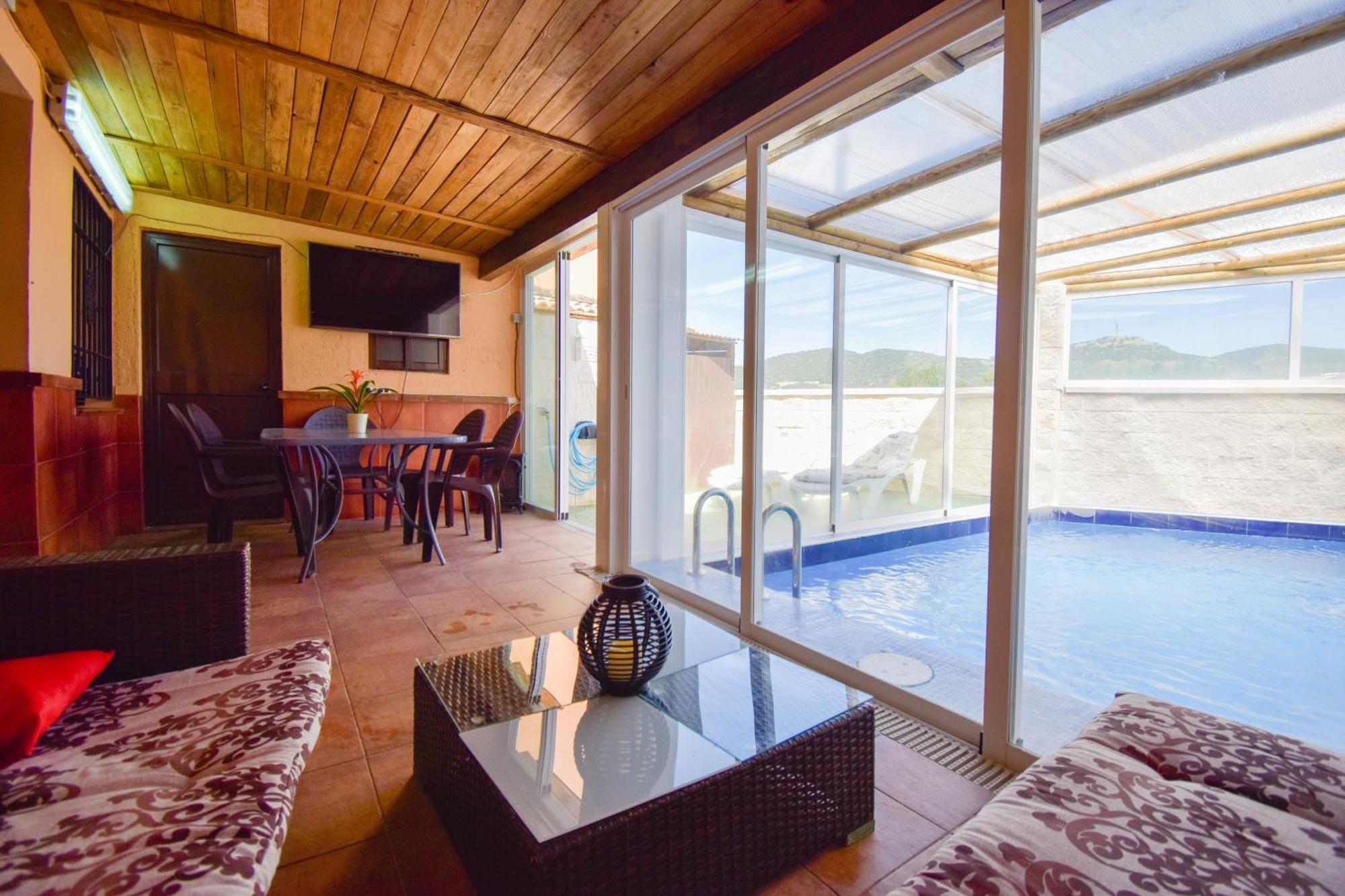 Villa Elisabeth Con Piscina Climatizada Chimenea Y Terraza Arriate Ngoại thất bức ảnh